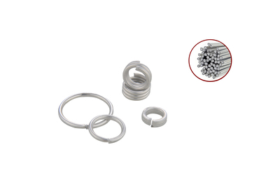 Aluminum flux core welding ring